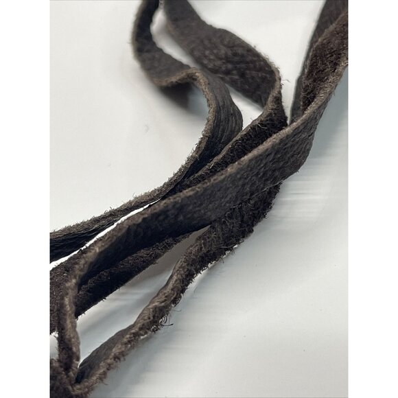 Seasonal Whispers Necklace Brown Suede Ribbon Starburst Flower Rhinestones AL2.3 - Picture 12 of 16